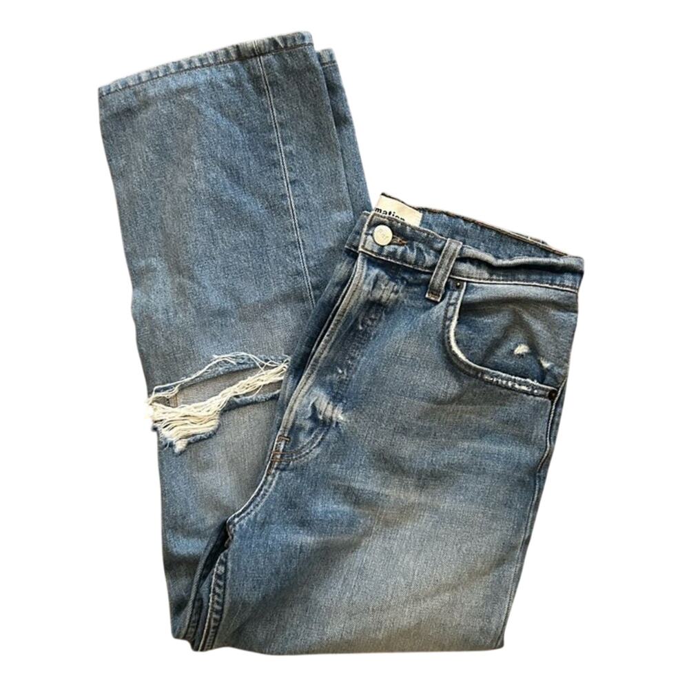 Deconstructed Reformation Jeans Size 27, eco-friendly